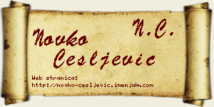 Novko Češljević vizit kartica